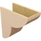 Ekena Millwork 10"W x 20"D x 20"H Classic Crestline Rough Cedar Woodgrain TimberThane Corbel, Primed Tan CORUR10X20X20CRERCPR - alternate 6